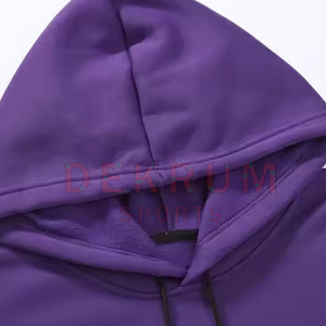 Conjunto Deportivo de Invierno para Hombre con Capucha, Diseño Sólido, Cintura Elástica, Manga Larga, 100% Algodón, Color y Logotipo Personalizables - Product Image 3