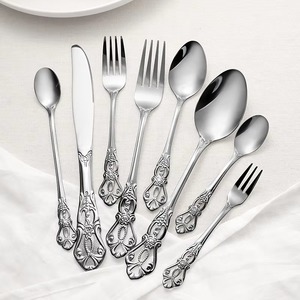 Couverts de qualité supérieure ensemble de vaisselle en acier inoxydable Style occidental durable couteau fourchette cuillère couverts pour hôtels - Product Image 5