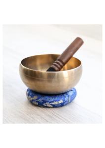 Bols chantants tibétains en laiton faits à la main, polis, écologiques, pour la méditation, la thérapie sonore, le yoga, l'équilibrage énergétique - Product Image 4