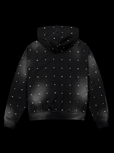 Sweat à capuche personnalisé de haute qualité avec strass Pull respirant 100% basique en coton mélangé Sweat à capuche pour hommes - Product Image 5