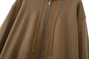 Nouveau cardigan à capuche pour femme à manches longues avec logo sur le devant et le dos, fermeture éclair, sweat-shirt avec poches pour un usage décontracté - Product Image 4