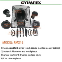 Kit de sistema de montaje para monitor de escenario de referencia de audio profesional, accesorios para altavoces coaxiales de 15 pulgadas con rejilla de bocina