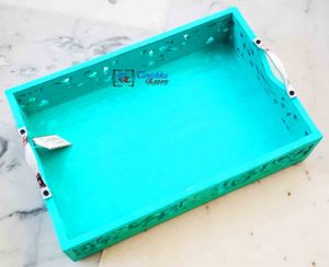 Bandeja Rectangular de Madera para Servir Té, Café, Frutas y Aperitivos, Bandeja de Madera y Artículo de Regalo para Decoración del Hogar - Product Image 5