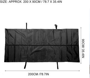 Sac de corps funéraire enduit de PVC imperméable à l'eau 4 poignées Tissu industriel Tissé Techniques Style uni Cadaver Pouch Center Zipper pour - Product Image 5