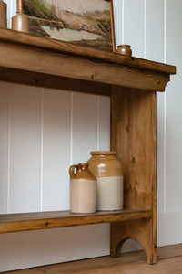 Cadre photo en bois rustique style ferme avec support de rangement pour salon et entrée - Product Image 3