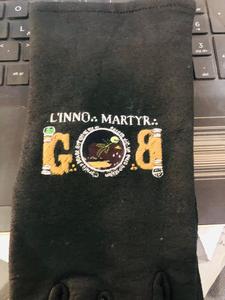 Custom Embroidered Masonic Black Gloves LINNO MARTYR Design Fraternal Regalia Apparel - Product Image 6