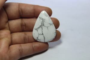 Cabochon de howlite véritable de qualité supérieure finition étonnante pierre précieuse de howlite belles pierres de bijoux aux prix de gros OEM - Product Image 5