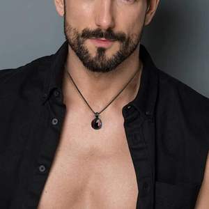 สร้อยคอโกศสแตนเลสสีดำสั่งทำเครื่องประดับสำหรับชุดรูปแบบขี้เถ้าเบสบอลโลหะทนทาน - Product Image 4