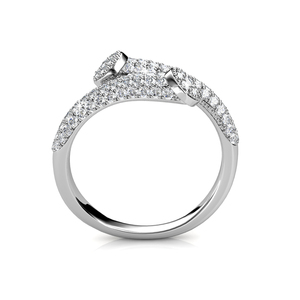 <span class=keywords><strong>Bague</strong></span> de mode pavée ornée de cristaux <span class=keywords><strong>Swarovski</strong></span> <span class=keywords><strong>Bague</strong></span> de mariage en argent sterling 925 Daisini plaqué or 18 carats pour <span class=keywords><strong>femme</strong></span> - Product Image 5