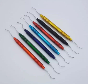 Bone Bridge Gracey High Quality A+ Grade 7-Piece Multicolor Curette Stainless Steel Periodontal Dental Filling Instrument CE - Product Image 3