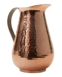 Jarra de Agua de Cobre Puro Clásica Ecológica de Diseño Indio Popar, Tapa con Asa, Logotipo Personalizado, Precio Bajo, Calidad Superior, Saniya - Product Image 1