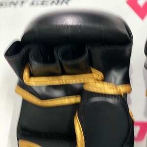 Guantes de Boxeo Personalizados de Medio Dedo para Grappling, Muay Thai, MMA, Negros, OEM ODM, Guantes de Boxeo Deportivos Profesionales para Entrenamiento - Product Image 5