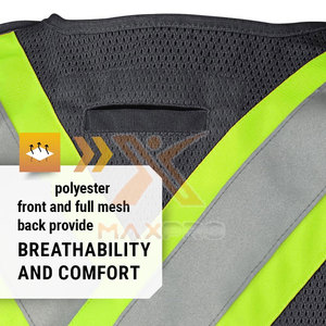 Nuevo Chaleco Reflectante de Seguridad de Talla Grande, Transpirable, Hecho de Poliéster - Product Image 6