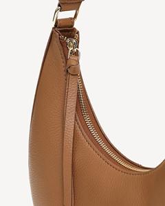 Bolso de Hombro de Media Luna para Mujer, de Cuero Marrón, Resistente al Agua, Estilo Hobo, Moderno y Minimalista - Product Image 6