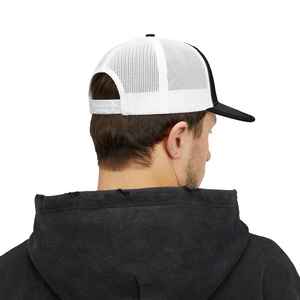Breathable <b>Trucker</b> <b>Hat</b> Vietnam Made 6 Panel Mesh Back Pre Curved Caps Custom Woven Logo Gorras For Men <b>Women</b> Casual Promotion L1 - Product Image 4