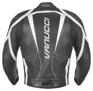 Chaqueta de Motociclismo para Hombre Vanucci, Cuero Genuino de Vaca, Equipo de Protección Nivel 2 CE con Soporte para la Espalda - Product Image 2
