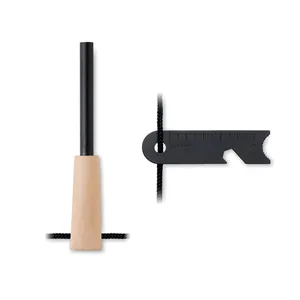 ที่จุดไฟโลหะแบบกำหนดเอง FUEGOR พร้อมด้ามไม้และแท่งแมกนีเซียมสำหรับจุดไฟ - Product Image 3
