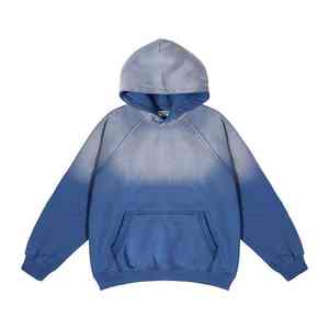 Sudadera con Capucha de Invierno de Alta Calidad con Forro y Logotipo Frontal, Fabricación Personalizada, Felpa, Desteñida al Sol, Vintage, Doble Capa, Lavada al Ácido, para Hombre - Product Image 3