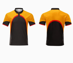 Unisex personalizado para camiseta de Polo secado rápido 100% poliéster Jersey tela manga corta sólido Golf Polos ropa teñida para hombres y mujeres - Product Image 2