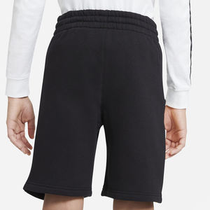 Pantalones cortos de lana para niños de algodón 100% de alta calidad con cordón antiarrugas, pantalones cortos informales de punto teñidos lisos para niños - Product Image 2