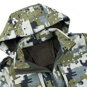 Orange <b>Camouflage</b> Adjustable Ventilation Slots Jacket Quality Drawstring Hood Best Waterproof Cold Tactical Uniform <b>Camouflage</b> - Product Image 3