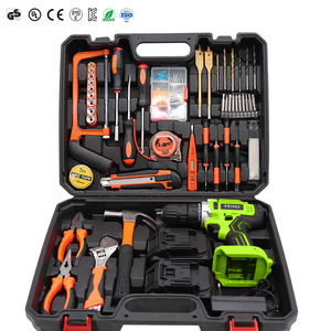 <span class=keywords><strong>Kit</strong></span> de perceuse sans fil 108 pièces avec batterie au lithium, boîtier rigide en plastique - FEIHU FH-108 (Fabrication chinoise) - Product Image 1