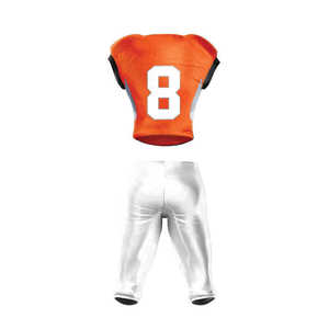 Taille XL Personnalisé Football Américain Uniforme Ensemble Top Design Shorts Manches Courtes Nombre Motif Sublimation Porter Respirant Plus - Product Image 5