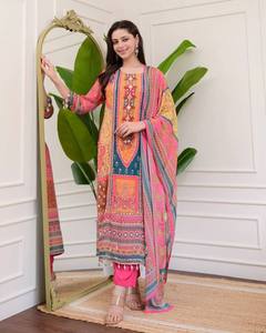 TOP DE DISEÑADOR CON PANTALON Y DUPATTA CON TRABAJO - Product Image 2