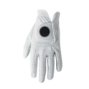 Gant de golf unisexe en cuir de cabretta véritable de qualité supérieure pour homme, main gauche, logo personnalisé, protection UV, compatible écran tactile - Product Image 2