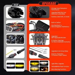 El más nuevo Kit <span class=keywords><strong>de</strong></span> luces para motocicleta, doble Color, haz Alto y Bajo, Flash, luces Led para conducir motocicletas, <span class=keywords><strong>foco</strong></span> - Product Image 4