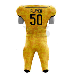 Fait sur mesure Uniforme de football américain de haute qualité Dernière conception avec technique respirante et imprimée Ensembles de vêtements de sport - Product Image 2