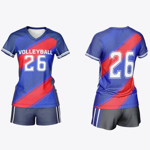 ชุดแข่งวอลเลย์บอลหญิง เสื้อเจอร์ซีย์ระบายความชื้นและกางเกงขาสั้นรัดรูป ขาย - Product Image 4