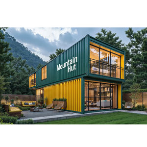 आधुनिक लक्जरी 2-मंजिला कंटेनर हाउस प्रीफैब मॉड्यूलर 20-40 फीट विला 2-3 होटल वाणिज्यिक सुपरमार्केट मॉल के लिए - Product Image 3