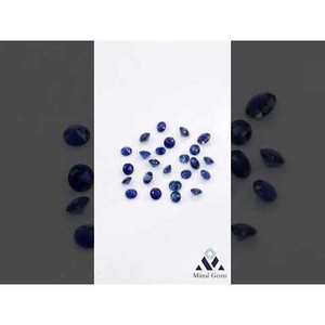 Zafiro Azul Natural Calibrado en Forma Redonda de 3mm y 3.5mm, Sin Tratar, Corte Brillante, Corte Ovalado, Ópalo, Gemas de Aguamarina de Gemas Naturales - Product Image 3