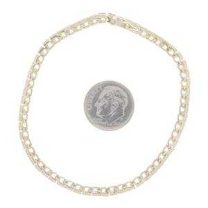 Pulsera de tenis de lujo y moderna para mujer, chapada en oro amarillo de 14K, con diamantes de aleación de cobre, joyería ecológica para bodas - Product Image 1