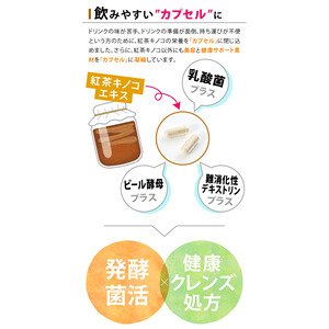 Cápsulas de Extracto de Té Kombucha EX Premium, Ricas en Polifenoles Activos, Fermentación Japonesa, Dieta Saludable, Probióticos Nano - Product Image 4