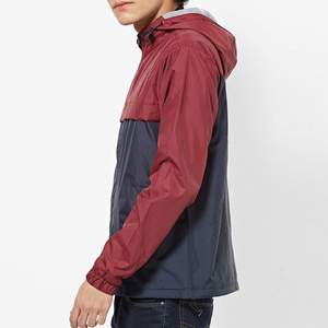Chaqueta cortavientos de lona ligera superventas para hombre Color personalizado impermeable a prueba de viento con cuello con capucha Hot Release - Product Image 2