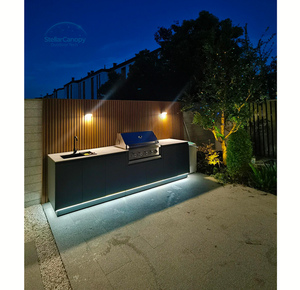 Cocina al aire libre Diseño moderno <span class=keywords><strong>Asador</strong></span> 304 Gabinete de cocina al aire libre modular de acero inoxidable - Product Image 1