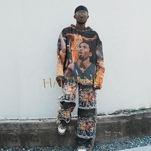 Sweat-shirt à capuche uni pour homme, style hip-hop, streetwear, hiver, cool, basketball, grande taille - Product Image 6