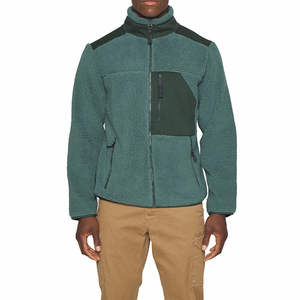 Blouson d'hiver à capuche pour homme en polaire écologique avec design respirant chauffant Style moto et motard Fermeture éclair - Product Image 4