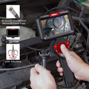 Endoscope industriel portable QBH professionnel, caméra d'inspection <span class=keywords><strong>articulée</strong></span> à 4 voies et 360°, <span class=keywords><strong>mini</strong></span>-caméra HD avec source lumineuse - Product Image 6