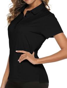 Nuevo diseño de moda, Polo en blanco para mujer, de manga corta Camiseta polo, polos de alta calidad para mujer - Product Image 5