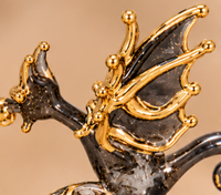 Bouteilles de parfum en verre en forme de dragon égyptien faites à la main pour la vente en gros