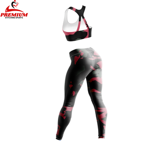Vêtements de sport d'hiver personnalisés pour femmes, ensembles de sport 4 pièces à taille haute - veste de yoga à fermeture éclair à manches longues, leggings, soutien-gorge de sport - Product Image 2