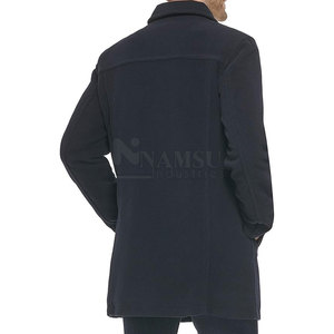 Veste en laine à bas prix de haute qualité avec logo personnalisé imprimé pour hommes Vestes en laine personnalisées grande taille - Product Image 3