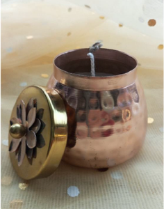 Velas perfumadas de cera de soja de tarro martillado de cobre de calidad superior y extrafina Cera rellena para decoración del hogar y fragancia - Product Image 2