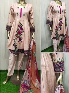 Summer Readymade Dress Faisalabad Lawn Suits Readymade Women Clothes Summer Designer Readymade Lawn Suits Shalwar Kameez Ladies - Product Image 3