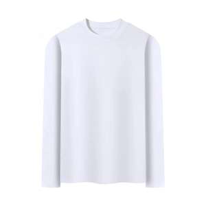 Camiseta de manga larga con cuello medio alto para hombre Camiseta cálida de color sólido para hombre - Product Image 4