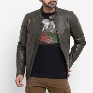 2025 Venta caliente mejor diseño hombres chaqueta de cuero estilo de buena calidad hombres chaqueta de cuero para la venta - Product Image 4