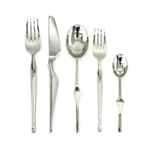 ชุดช้อนส้อมมีดชุบเงินสำหรับตกแต่งอุปกรณ์แบบทันสมัยขายส่ง - Product Image 1